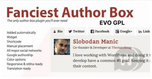 GPL Fanciest Author Box v2.3 - WordPress Author Info Panel